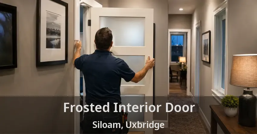 Frosted Interior Door Siloam, Uxbridge - ON