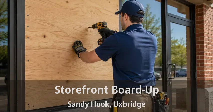 Storefront Board-Up Sandy Hook, Uxbridge - ON