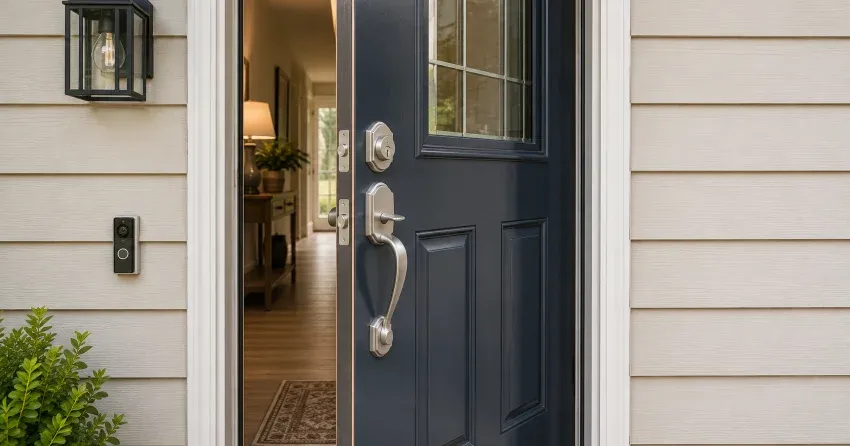 energy-efficient exterior door upgrade installation in Testa Heights, Uxbridge