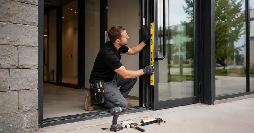 commercial glass door frame installation Siloam, Uxbridge