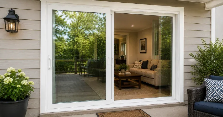 new patio door replacement installed in Zephyr, Uxbridge home