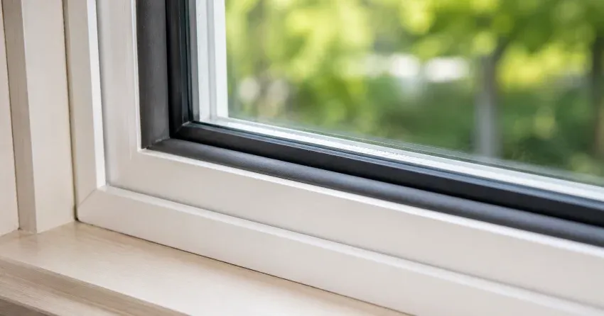 technician inspecting window weatherstripping for drafty window repair Foxbridge, Uxbridge